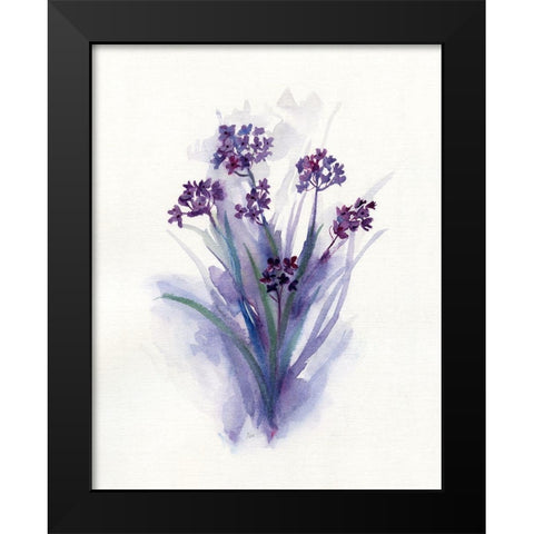 Pretty in Purple II Black Modern Wood Framed Art Print by Nan