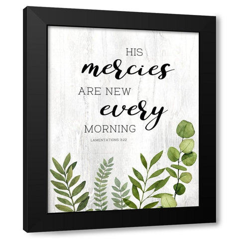 Mercies Black Modern Wood Framed Art Print by Knutsen, Conrad