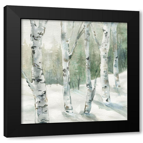 Winter Wonderland I Black Modern Wood Framed Art Print by Robinson, Carol