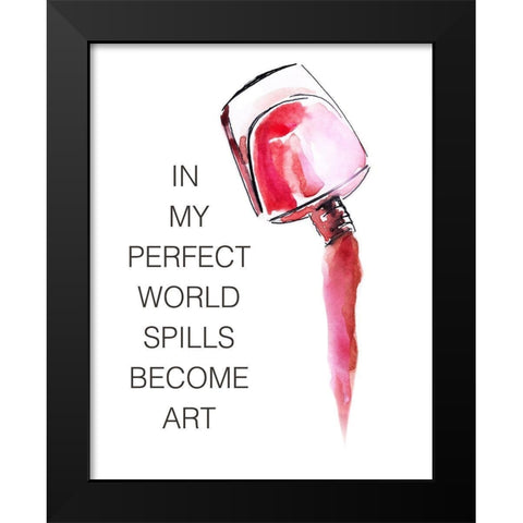 Polish Perfect Black Modern Wood Framed Art Print by Nan