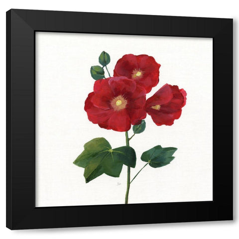 Simple Botanical I Black Modern Wood Framed Art Print with Double Matting by Nan