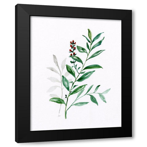 Freshly Picked III Black Modern Wood Framed Art Print with Double Matting by Nan