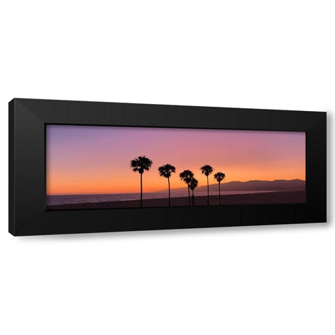 Sunset on Santa Monica Black Modern Wood Framed Art Print by Carpentieri, Natalie