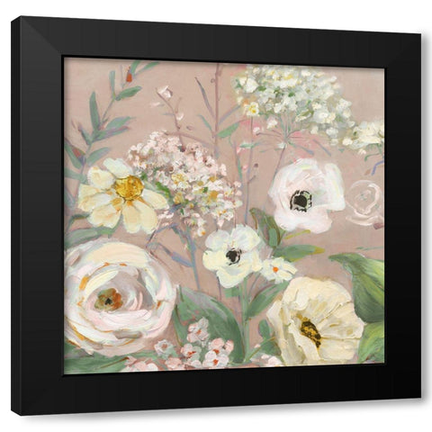 Naive Garden I Black Modern Wood Framed Art Print with Double Matting by Swatland, Sally