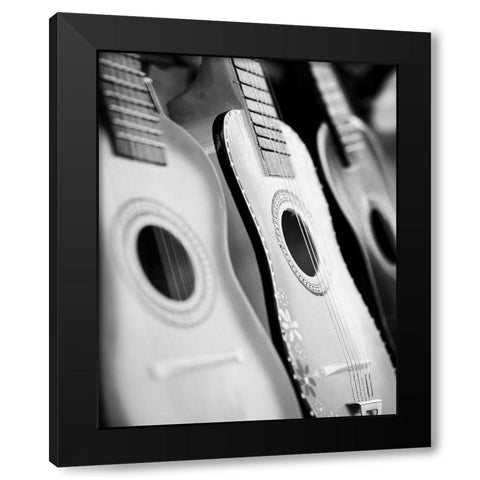 Harmonics Black Modern Wood Framed Art Print with Double Matting by Merrill, John & Lisa