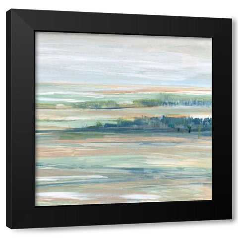 Near Tully II Black Modern Wood Framed Art Print with Double Matting by Jill, Susan