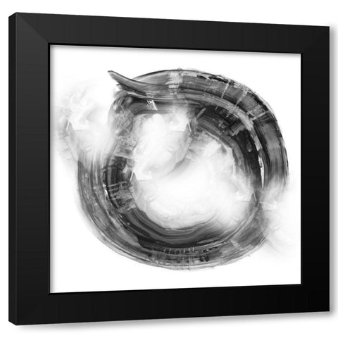 Ring Black Modern Wood Framed Art Print with Double Matting by Nan