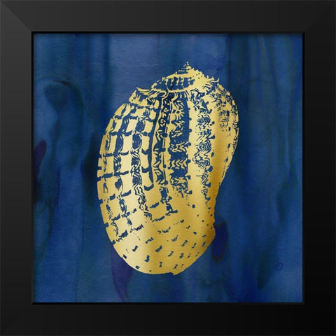 Indigo Sea Treasure VII Black Modern Wood Framed Art Print by Robinson, Carol