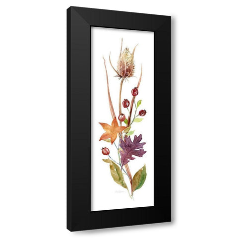 Autumn Botanical I Black Modern Wood Framed Art Print with Double Matting by Robinson, Carol