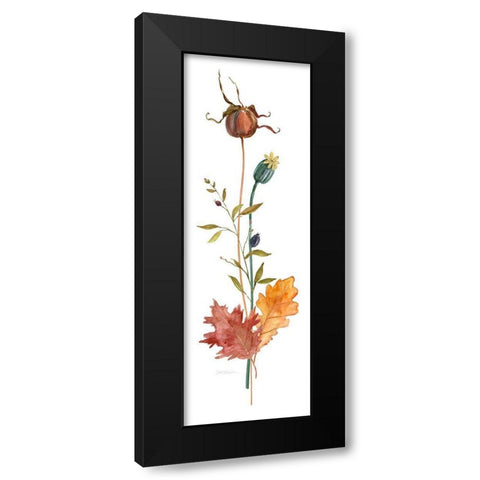 Autumn Botanical IV Black Modern Wood Framed Art Print with Double Matting by Robinson, Carol