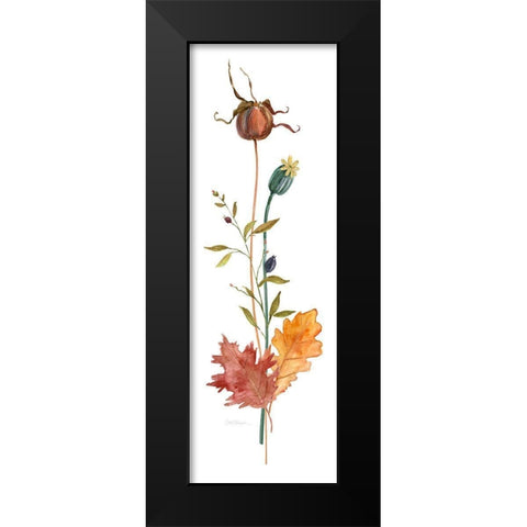 Autumn Botanical IV Black Modern Wood Framed Art Print by Robinson, Carol