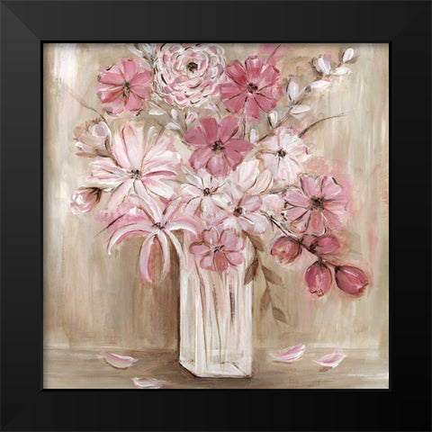 Summer Blush Black Modern Wood Framed Art Print by Dunlap, Marilyn