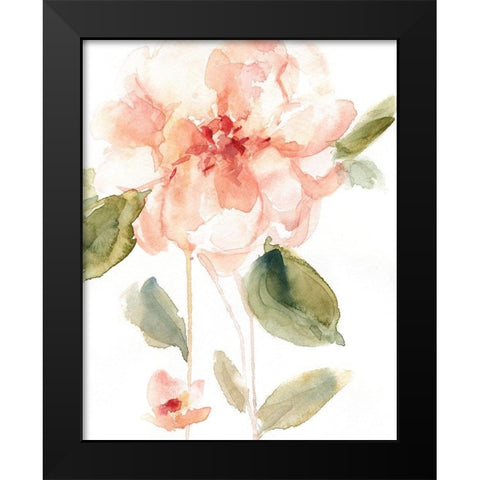Single Perfect Bloom I Black Modern Wood Framed Art Print by Robinson, Carol