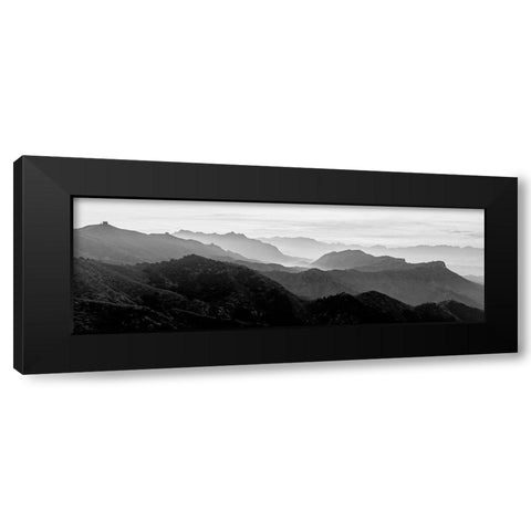 Jinshanling Mountains Black Modern Wood Framed Art Print by Delimont, Danita