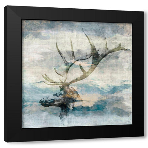 Wyoming II Black Modern Wood Framed Art Print with Double Matting by Butler, John
