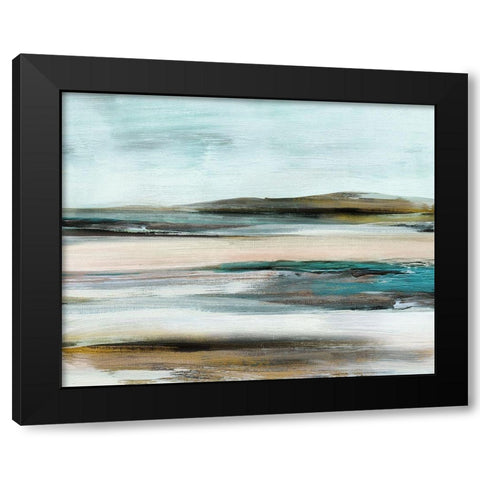 Shifting Horizons Black Modern Wood Framed Art Print by Shapiro, Judith