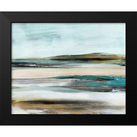 Shifting Horizons Black Modern Wood Framed Art Print by Shapiro, Judith