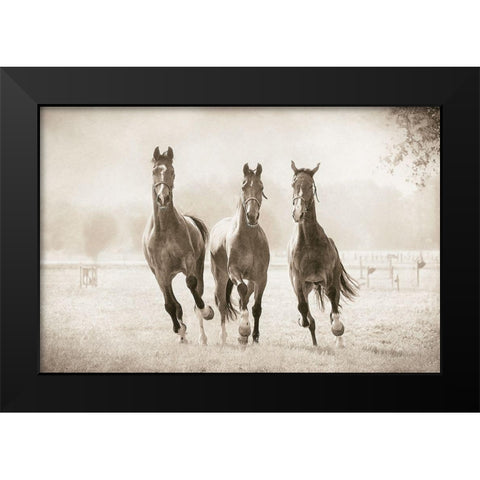 The Young Ones Black Modern Wood Framed Art Print by Van de Goor, Lars