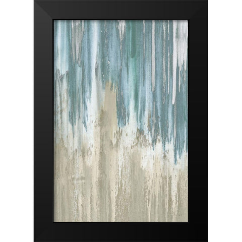 Like a Waterfall I Black Modern Wood Framed Art Print by Jill, Susan