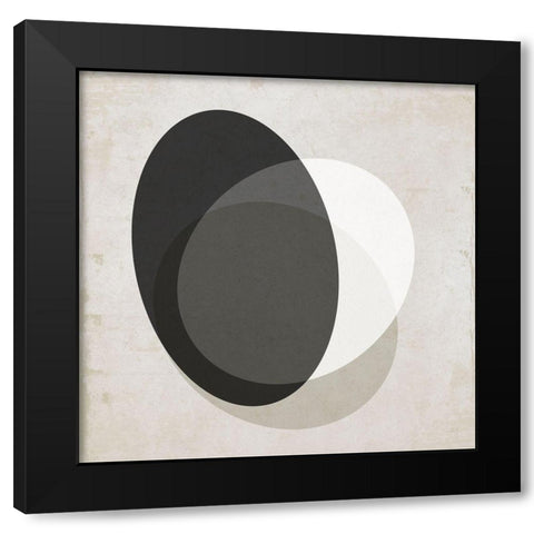Moderniste Neutre I Black Modern Wood Framed Art Print by Jill, Susan