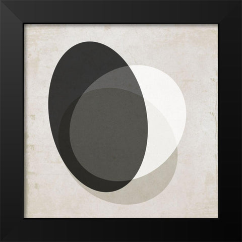 Moderniste Neutre I Black Modern Wood Framed Art Print by Jill, Susan