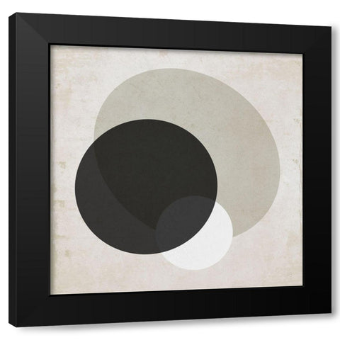 Moderniste Neutre IV Black Modern Wood Framed Art Print with Double Matting by Jill, Susan