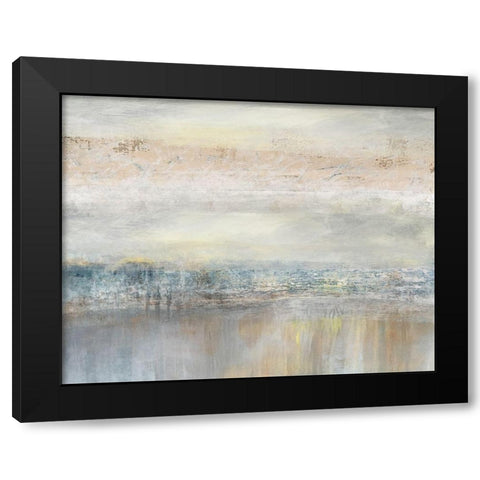 From A Distance Black Modern Wood Framed Art Print with Double Matting by Nan