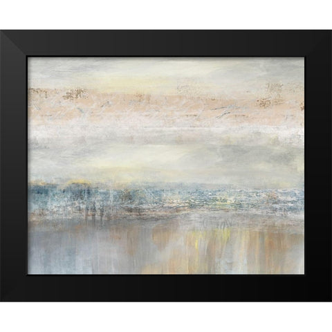 From A Distance Black Modern Wood Framed Art Print by Nan