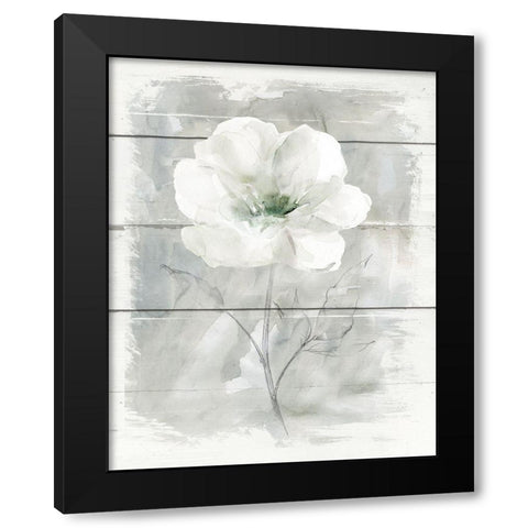 Farmhouse Rose I Black Modern Wood Framed Art Print with Double Matting by Robinson, Carol