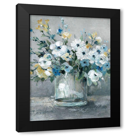 Sweetest Blossoms Black Modern Wood Framed Art Print by Robinson, Carol