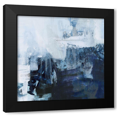 River In Time I Black Modern Wood Framed Art Print with Double Matting by Swatland, Sally