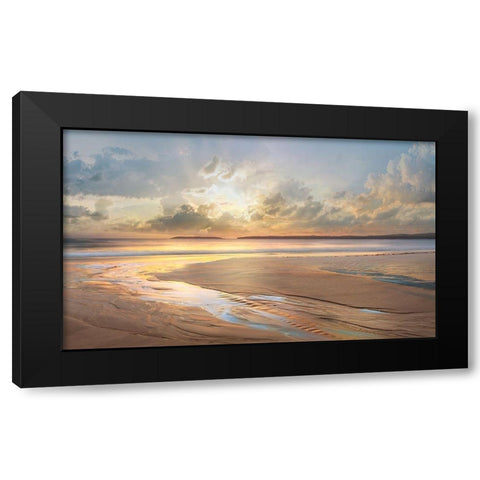 Across the Way Black Modern Wood Framed Art Print with Double Matting by Calascibetta, Mike