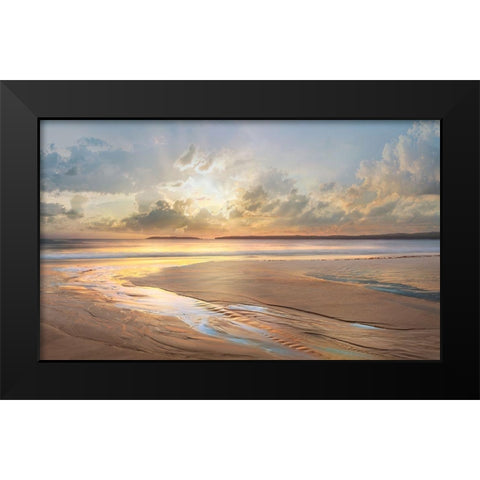 Across the Way Black Modern Wood Framed Art Print by Calascibetta, Mike