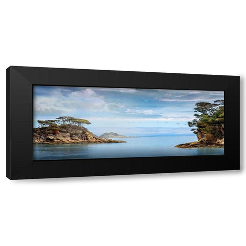 Coastal Sanctuary Black Modern Wood Framed Art Print with Double Matting by Calascibetta, Mike