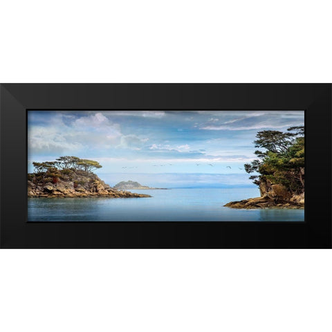 Coastal Sanctuary Black Modern Wood Framed Art Print by Calascibetta, Mike