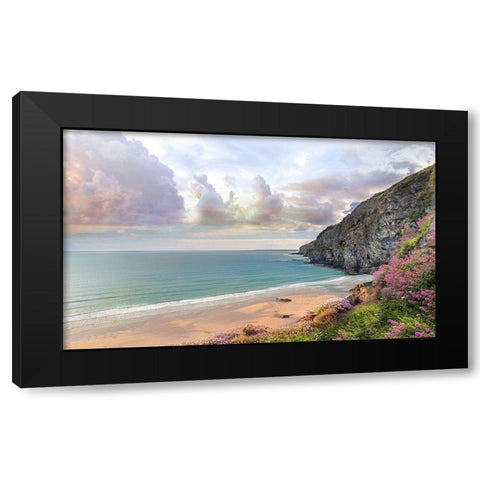 Cliffs of Time Black Modern Wood Framed Art Print with Double Matting by Calascibetta, Mike