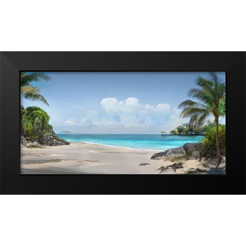 Down in Mexico Black Modern Wood Framed Art Print by Calascibetta, Mike