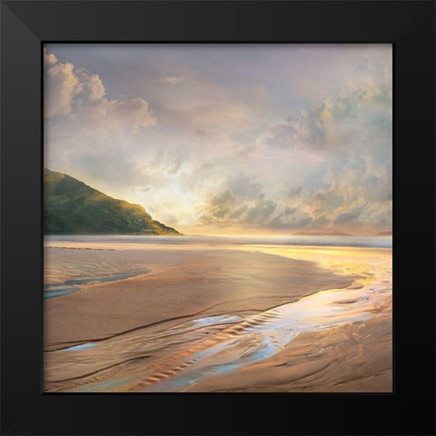 At Low Tide Black Modern Wood Framed Art Print by Calascibetta, Mike