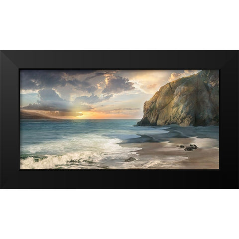 Private Cove Black Modern Wood Framed Art Print by Calascibetta, Mike
