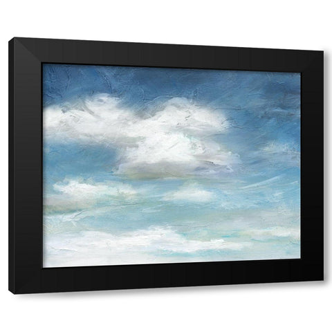 Cloud Drama Black Modern Wood Framed Art Print with Double Matting by Nan