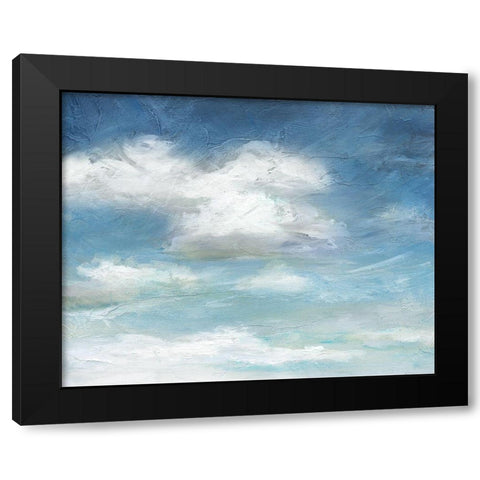 Cloud Drama Black Modern Wood Framed Art Print by Nan