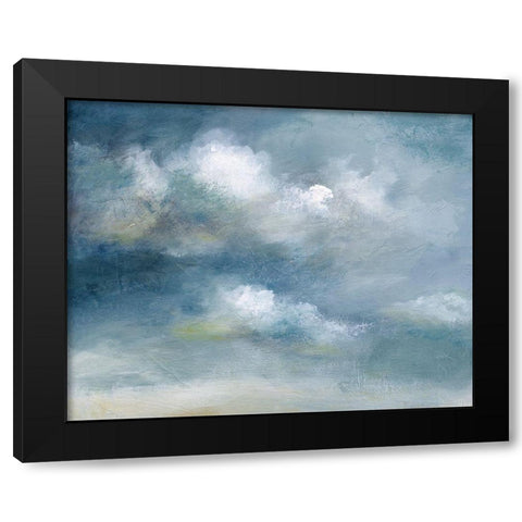 Cloud Poetry Black Modern Wood Framed Art Print with Double Matting by Nan