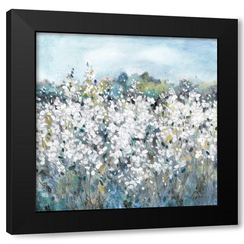 Fields in Bloom Black Modern Wood Framed Art Print by Robinson, Carol