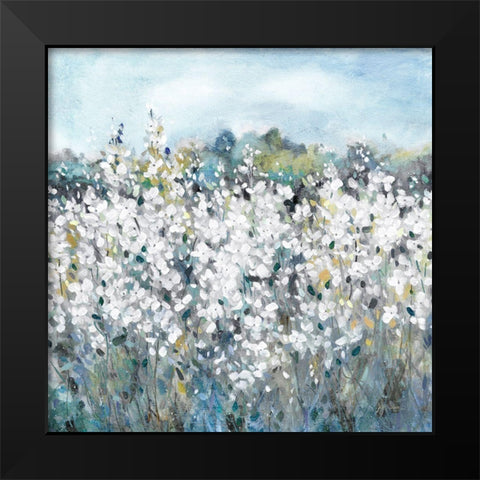 Fields in Bloom Black Modern Wood Framed Art Print by Robinson, Carol