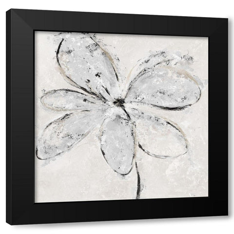 Neutral Gesture Black Modern Wood Framed Art Print by Craven, Katrina