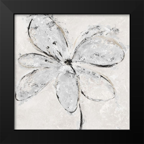Neutral Gesture Black Modern Wood Framed Art Print by Craven, Katrina