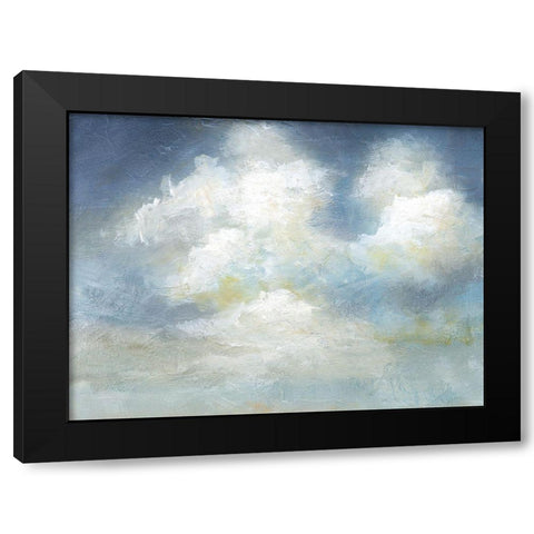 Cloud Drama Black Modern Wood Framed Art Print with Double Matting by Nan