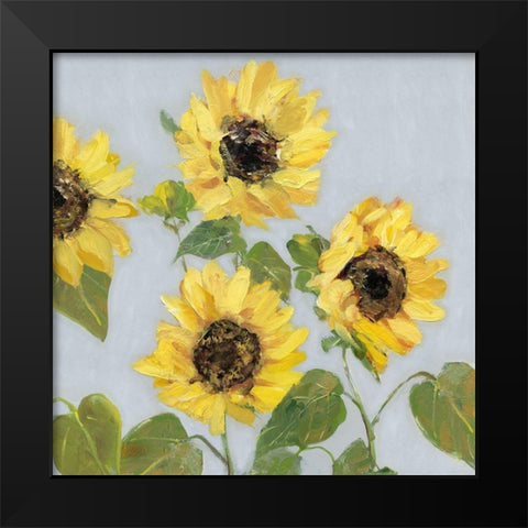 Sunflower Array I Black Modern Wood Framed Art Print by Swatland, Sally