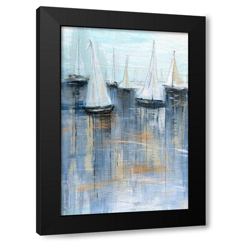 Sail Away Black Modern Wood Framed Art Print by Jill, Susan
