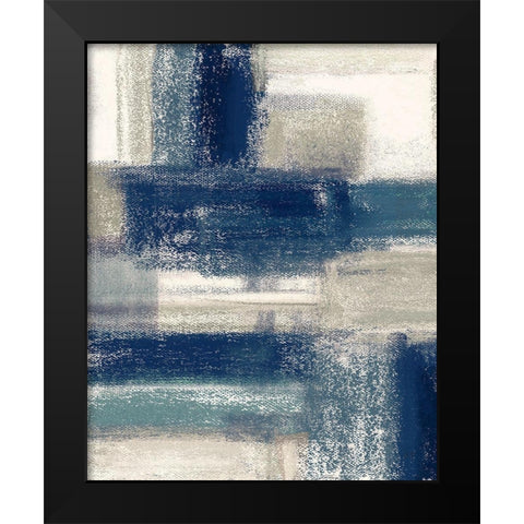 Blue Horizon I Black Modern Wood Framed Art Print by Jill, Susan